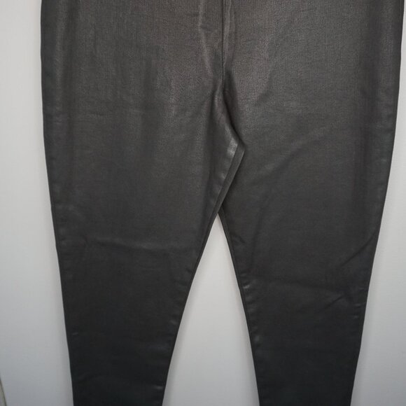 New Frame The Jet Set Skinny Crop Slit Jeans in Noir Coated size 2(30-34) - Picture 6 of 16